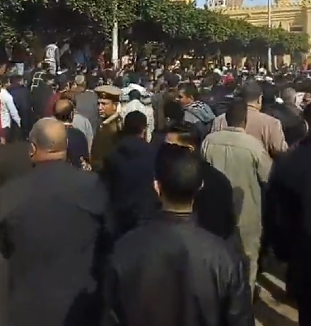تشييع جثمان شهيد الواجب من المسجد الإبراهيمي بدسوق