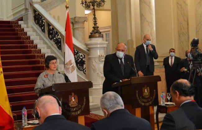وزيرة خارجية إسبانيا مصر دولة محورية وتلعب دورا مهما إقليميا ودوليا