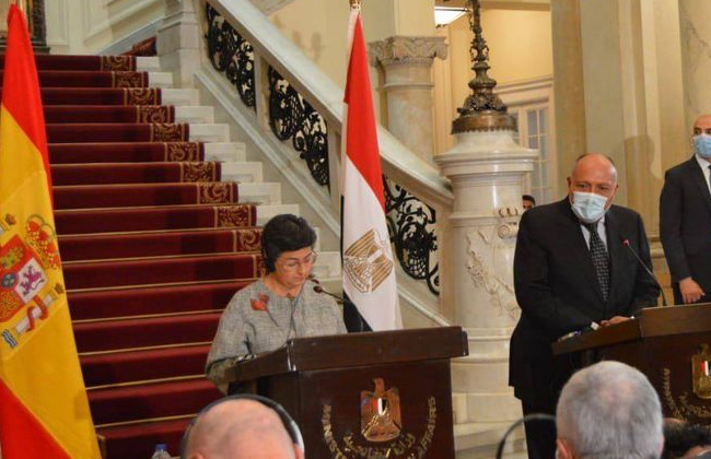 وزيرة خارجية إسبانيا نثمن جهود مصر في تمكين المرأة ونؤيد الحل السياسي للأزمة الليبية