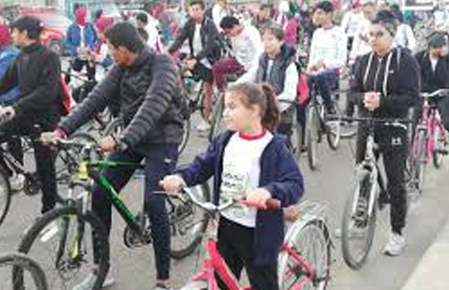 جامعة حلوان تنظم «ماراثون سباق دراجات هوائية لطلاب الجامعة