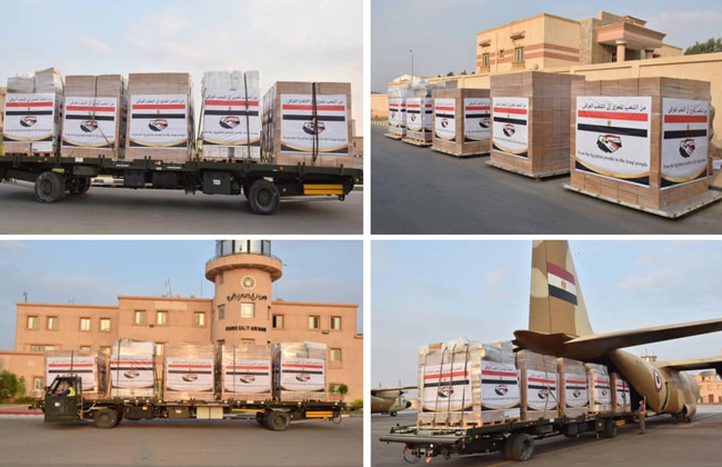 بتوجيهات من الرئيس مصر ترسل مساعدات عاجلة للعراق| صور