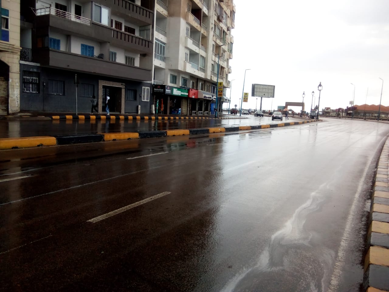 الأمطار الغزيرة في الإسكندرية
