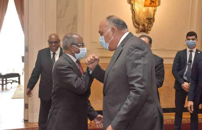 شكري يبحث التطورات الأخيرة في القرن الأفريقي مع وزير خارجية إريتريا والمستشار السياسي للرئيس الإريتر