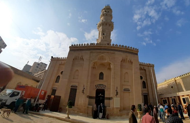 بوابة الأهرام داخل مسجد الإمام الشافعي قبل افتتاحه رسميا اليوم | صور 