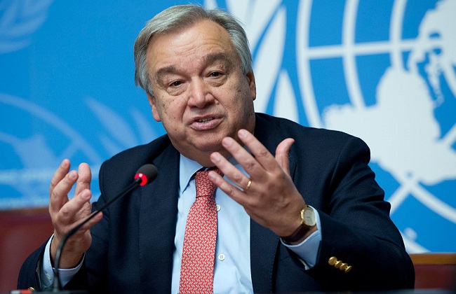 الأمين العام للأمم المتحدة عام  حاسم لتحديد الاستجابة لتغير المناخ