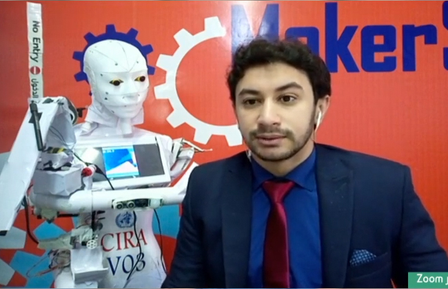 المخترع المصري لروبوت مسحات كورونا: «أتمنى تصنيعه في مصر بدلا من الخارج» |  فيديو - بوابة الأهرام