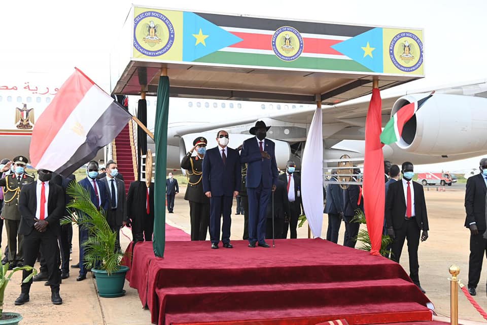 زيارة الرئيس السيسي لجنوب السودان 