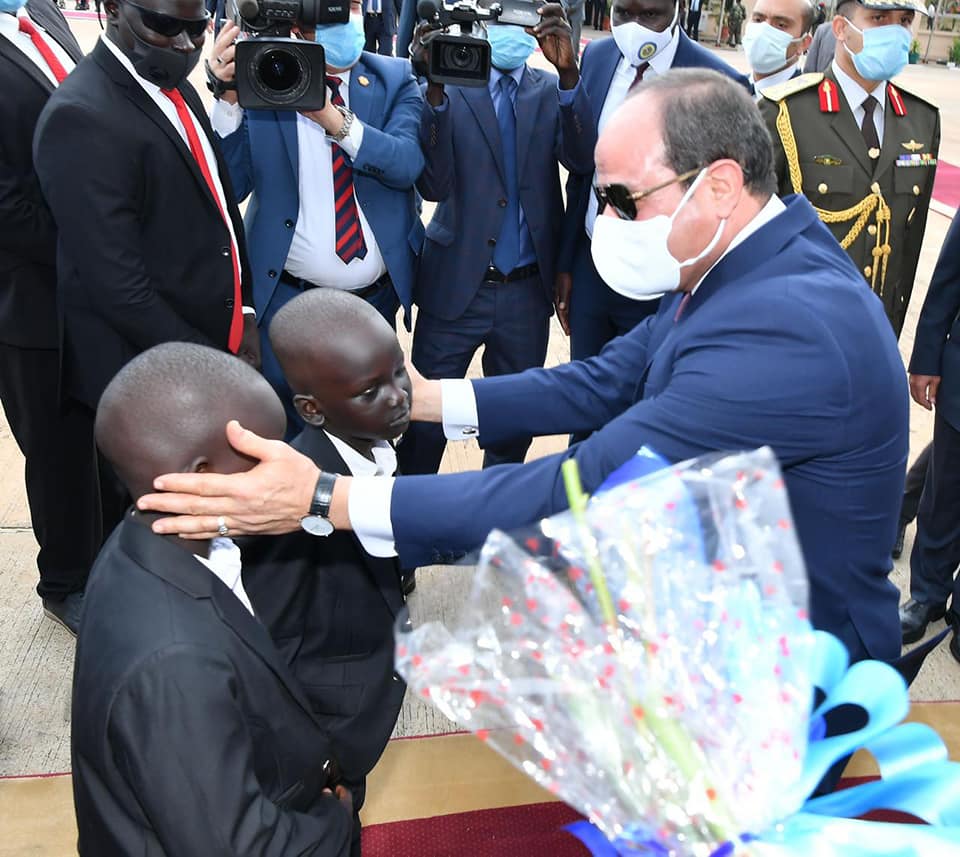 زيارة الرئيس السيسي لجنوب السودان 