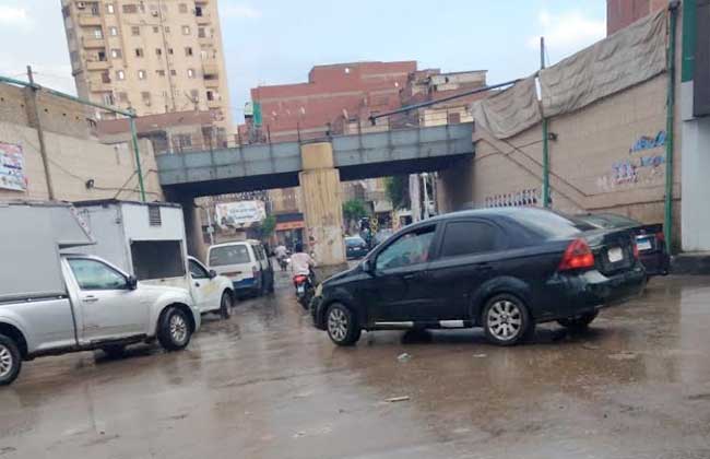 رفع مياه الأمطار من شوارع الغربية