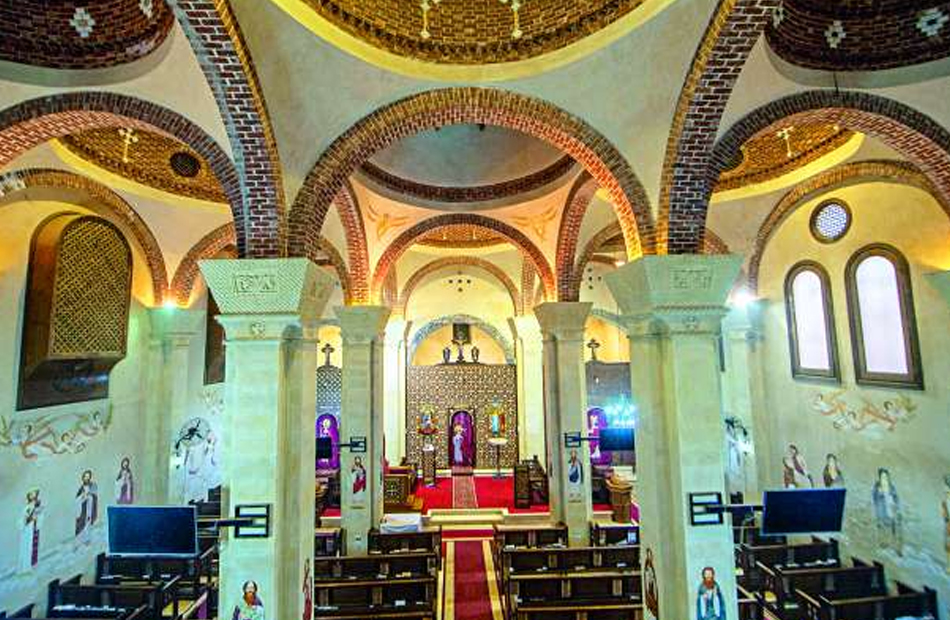 إعادة تطوير وتأهيل محيط كنيسة السيدة العذراء بسخا في كفر الشيخ 