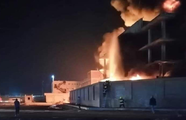  اندلاع حريق هائل بأحد مصانع إنتاج الفوم جنوب بورسعيد | صور