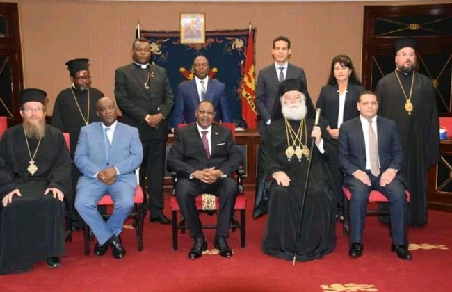 سفير مصر بمالاوي يستقبل بطريرك الروم الأرثوذكس بمصر