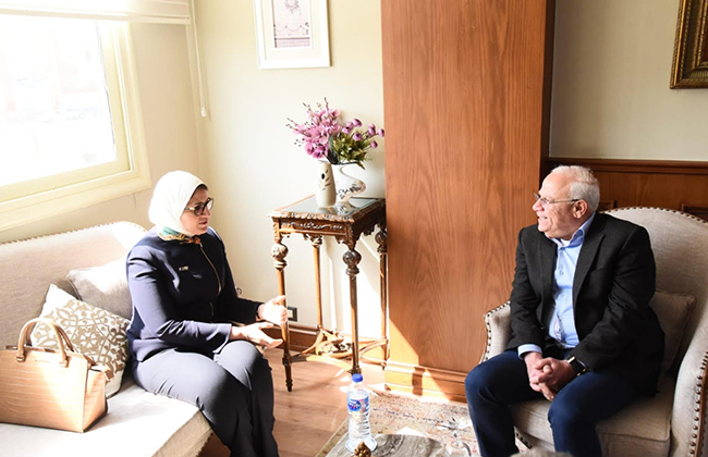 محافظ بورسعيد يستقبل وزيرة الصحة لمتابعة منظومة التأمين الصحي الشامل |صور
