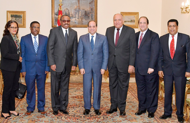 تفاصيل لقاء الرئيس السيسي مع المبعوث الخاص لرئيس وزراء إثيوبيا