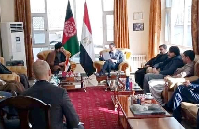 سفير مصر في كابول يستقبل رئيس لجنة العدالة والقانون بمجلس النواب الأفغاني