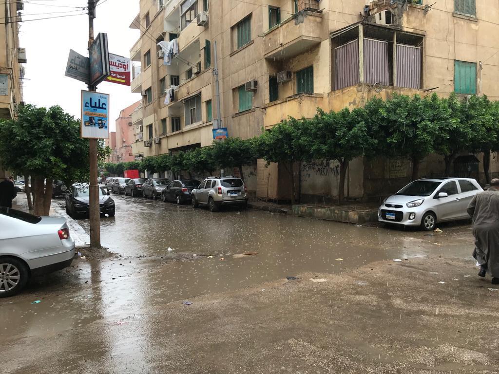 أمطار عزيرة على مدينة كفرالشيخ