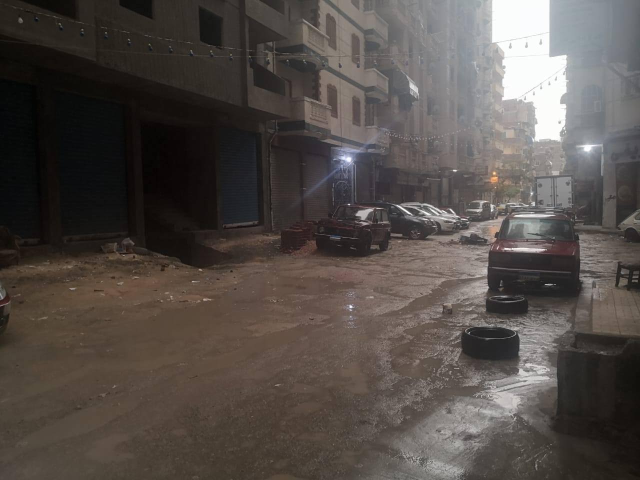 أمطار غزيرة تضرب الإسكندرية 