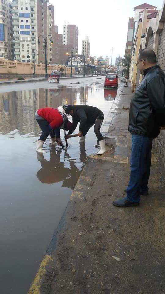 سقوط الأمطار الرعدية على المنوفية  