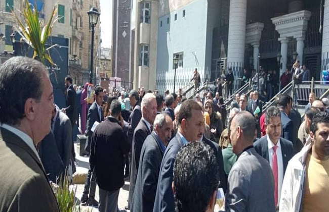جانب من انتخابات نقابة المحامين فى الاسكندرية