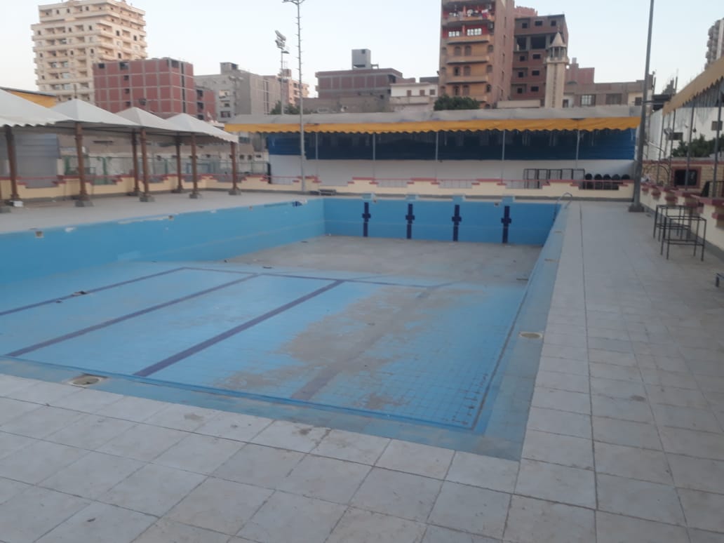 حمام السباحة بنادي ديروط بمحافظة أسيوط 