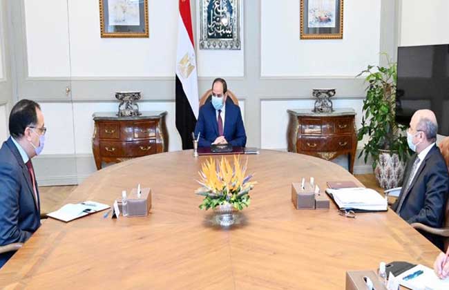 الرئيس السيسي يجتمع مع رئيس الوزراء ووزير العدل لمتابعة تطوير العمل بالهيئات القضائية