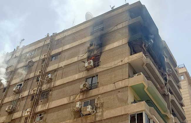 رجال حي الدقي يساهمون في إنقاذ  أطفال من الموت في حريق شقة الدقي