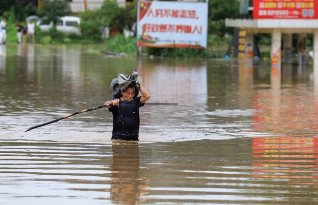  قتيلا أو مفقودا بسبب الفيضانات في شتى أنحاء الصين