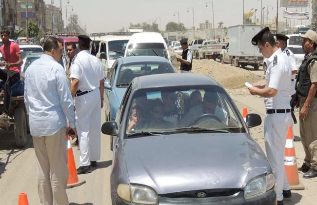 ضبط  مخالفة مرورية بكفر الشيخ لإعادة الانضباط  إلى شوارع وطرق المحافظة