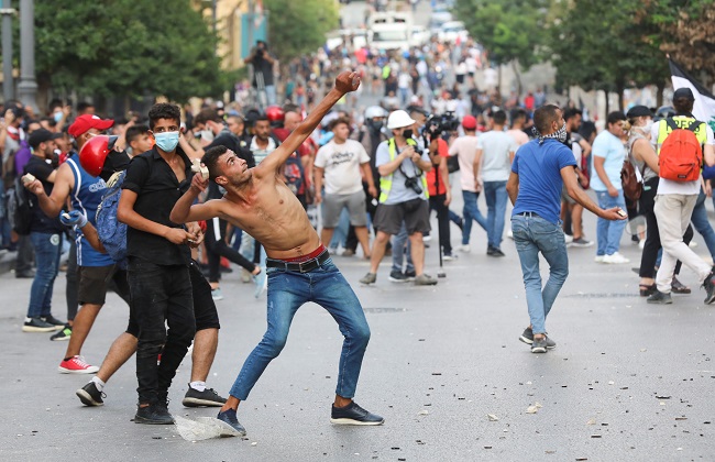 مظاهرة في ساحة الشهداء تحت عنوان غضب لبنان الكبير