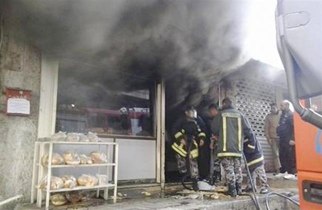 انتداب المعمل الجنائي لفحص آثار حريق اندلع في مخبز بالوراق