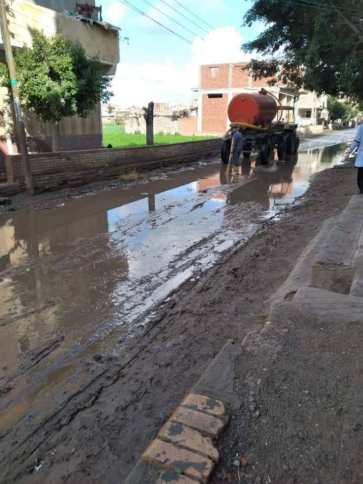 شفط مياه الأمطار بكفر الشيخ