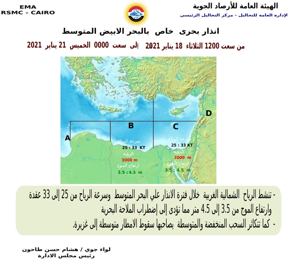 أمواج وأمطار غزيرة