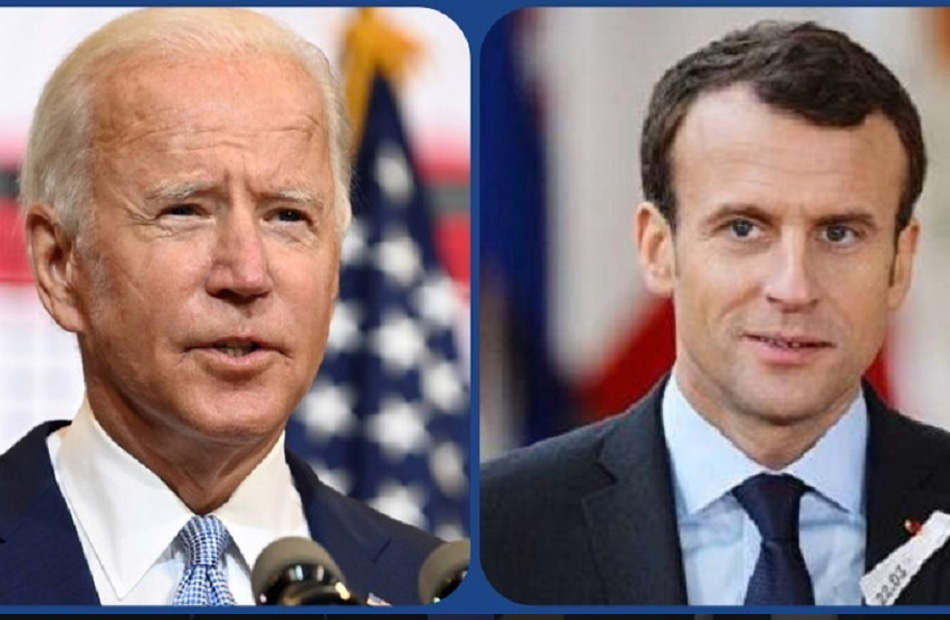 الرئيسان الأمريكي والفرنسي يؤكدان دعم بلديهما لأوكرانيا