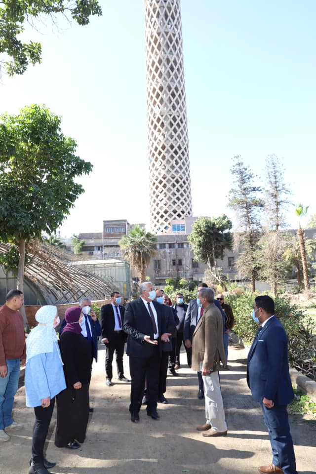 السيد القصير وزير الزراعة واستصلاح الأراضي فى الجولة التفقدية