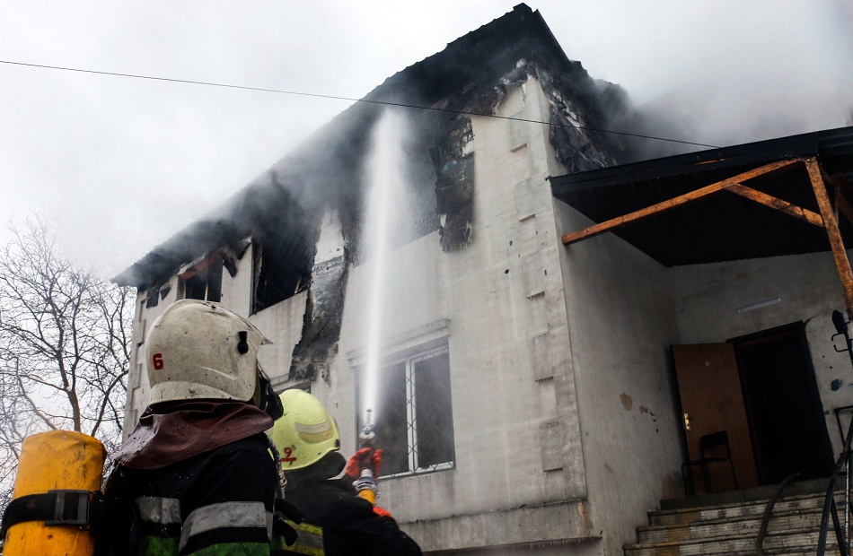 مقتل  وإصابة   في حريق بدار رعاية أوكرانية