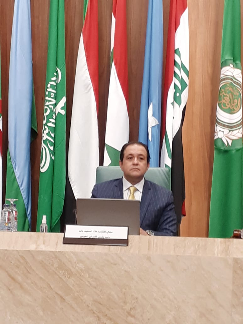   الجلسة العامة الأولي لدور الانعقاد الثاني للبرلمان العربي  