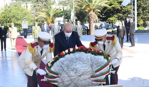 الرئيس الجزائري يحيي ذكرى شهداء مجازر  أكتوبر