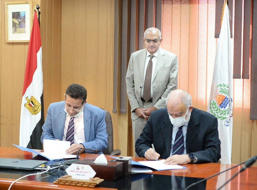  توقيع بروتوكول تعاون بين جامعة المنصورة وجامعة المنصورة التكنولوچية الأهلية