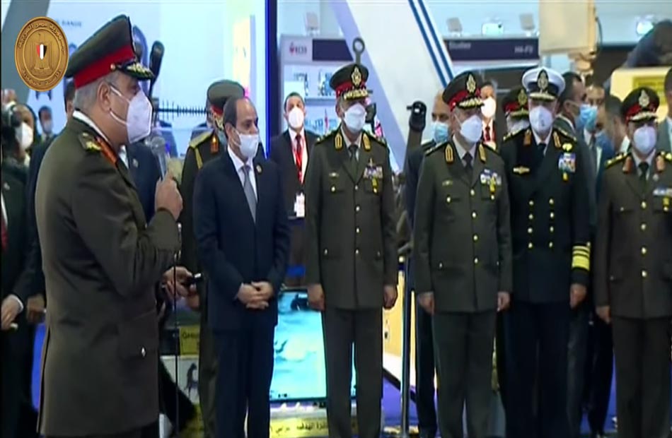 بحضور الرئيس ;الإنتاج الحربي; تستعرض الأسلحة المصرية الجديدة في  إيديكس  