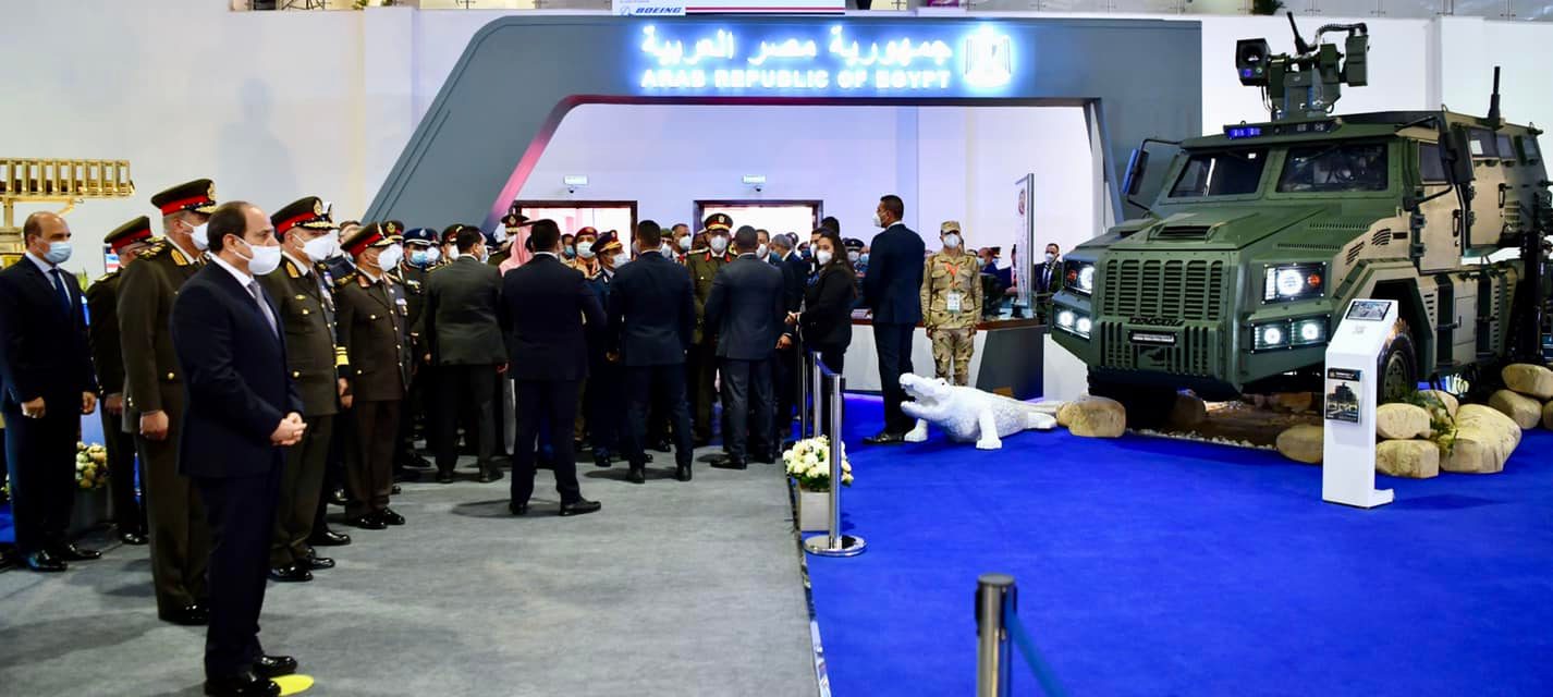 افتتاح الرئيس السيسي لمعرض مصر الدولي للصناعات العسكرية والدفاعية  إيديكس 2021 