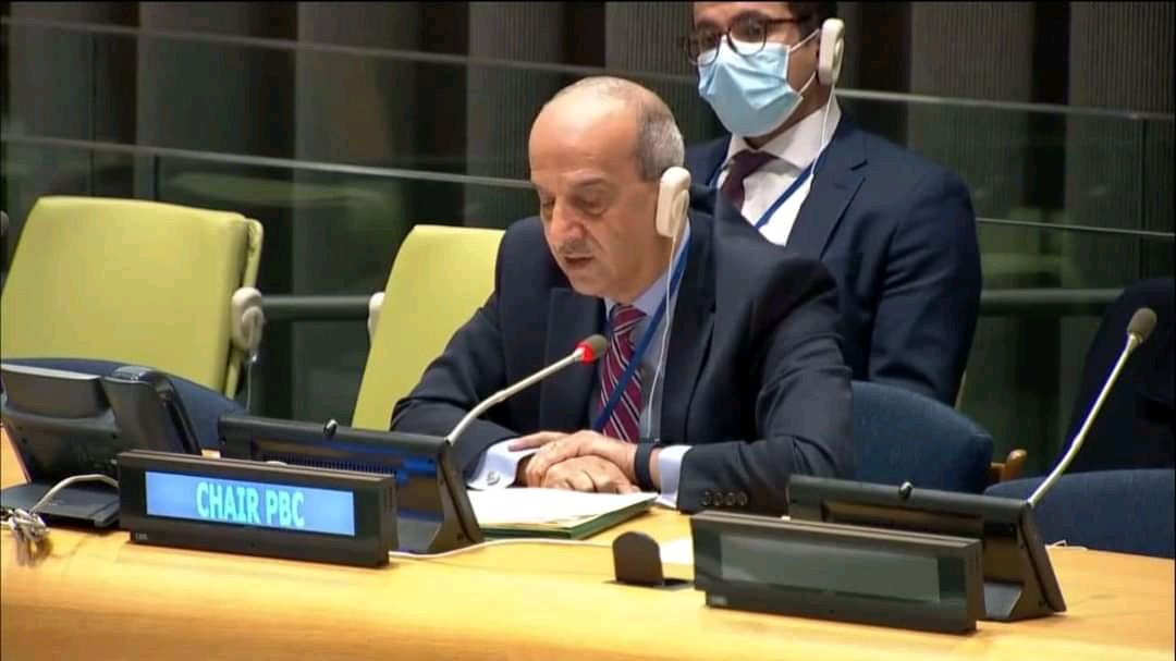 السفير أسامة عبد الخالق، مندوب مصر الدائم لدى الأمم المتحدة ورئيس لجنة الأمم المتحدة لبناء السلام