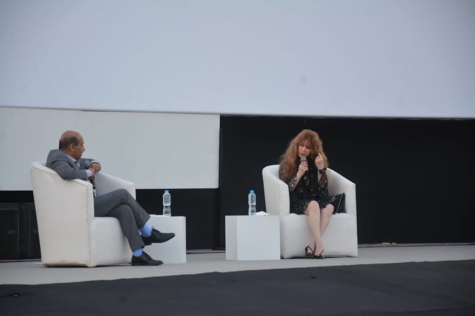 نيللي وطارق الشناوي في مهرجان القاهرة السينمائي