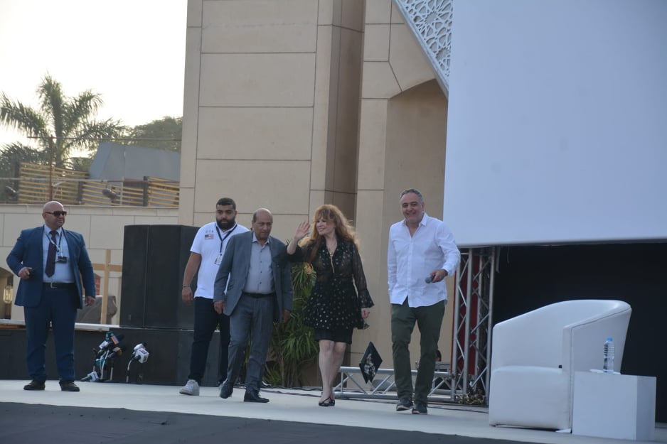 نيللي وطارق الشناوي في مهرجان القاهرة السينمائي