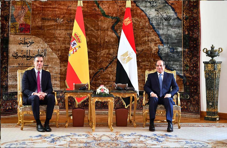 إنشاء لجنة وزارية مشتركة بين البلدين تفاصيل لقاء الرئيس السيسي ورئيس حكومة إسبانيا