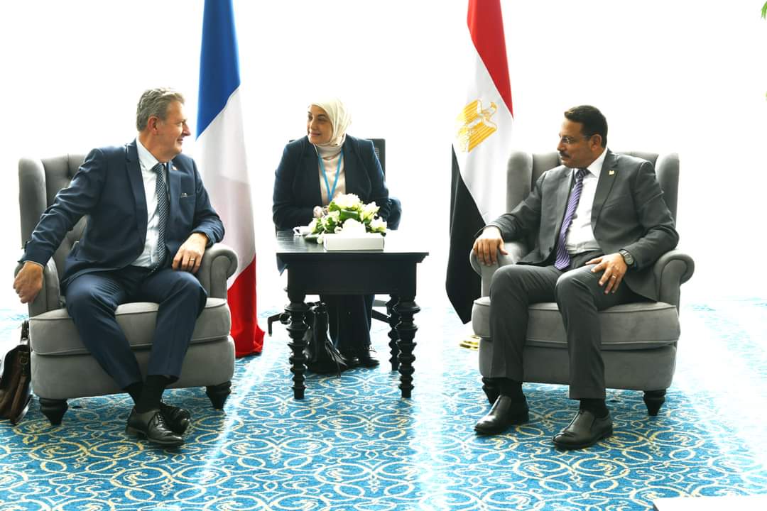 لقاء اللواء حسن عبد الشافي يلتقي رئيس هيئة مكافحة الفساد الفرنسية 