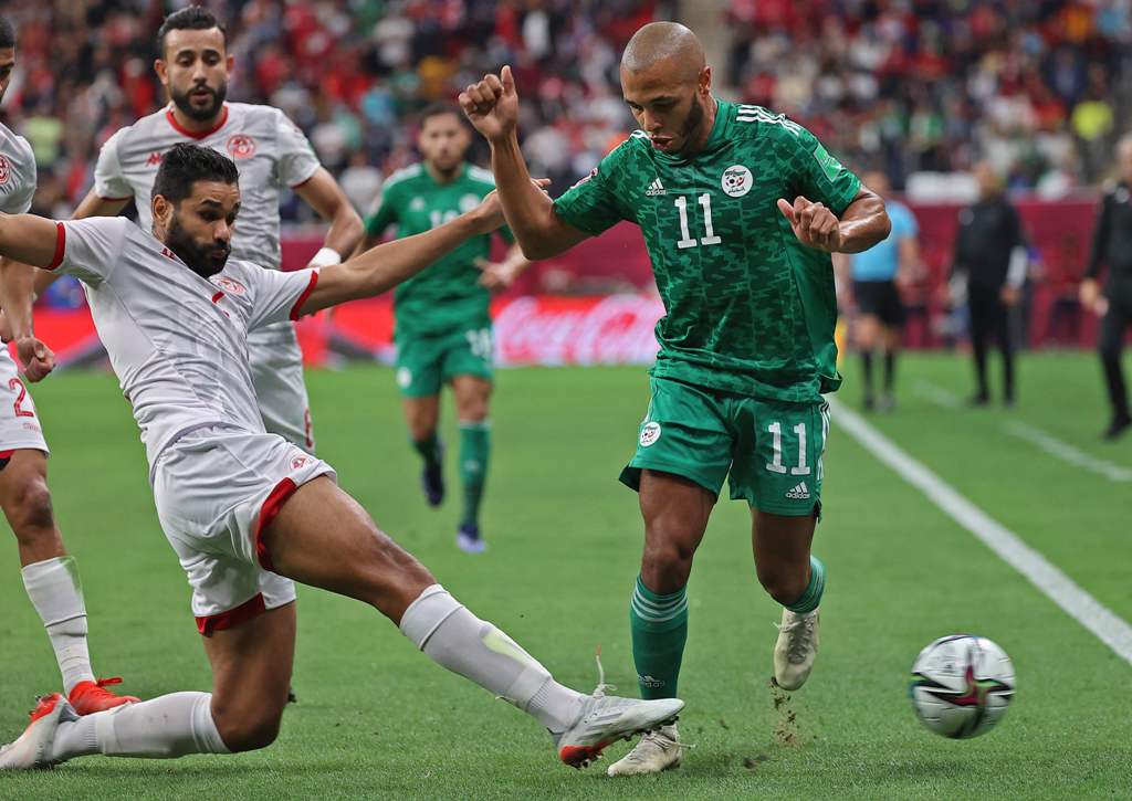 التعادل السلبي ينهي الوقت الأصلي في نهائي كأس العرب بين تونس والجزائر ويحتكمان للأشواط الإضافية | صور