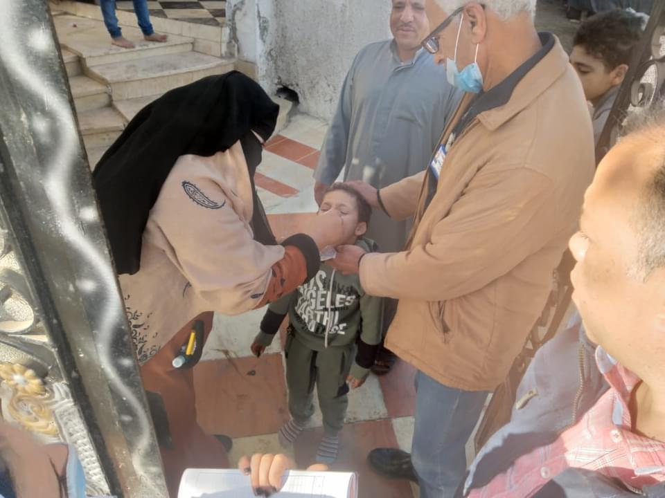 حملة التطعيم ضد شلل الأطفال في كفر الشيخ