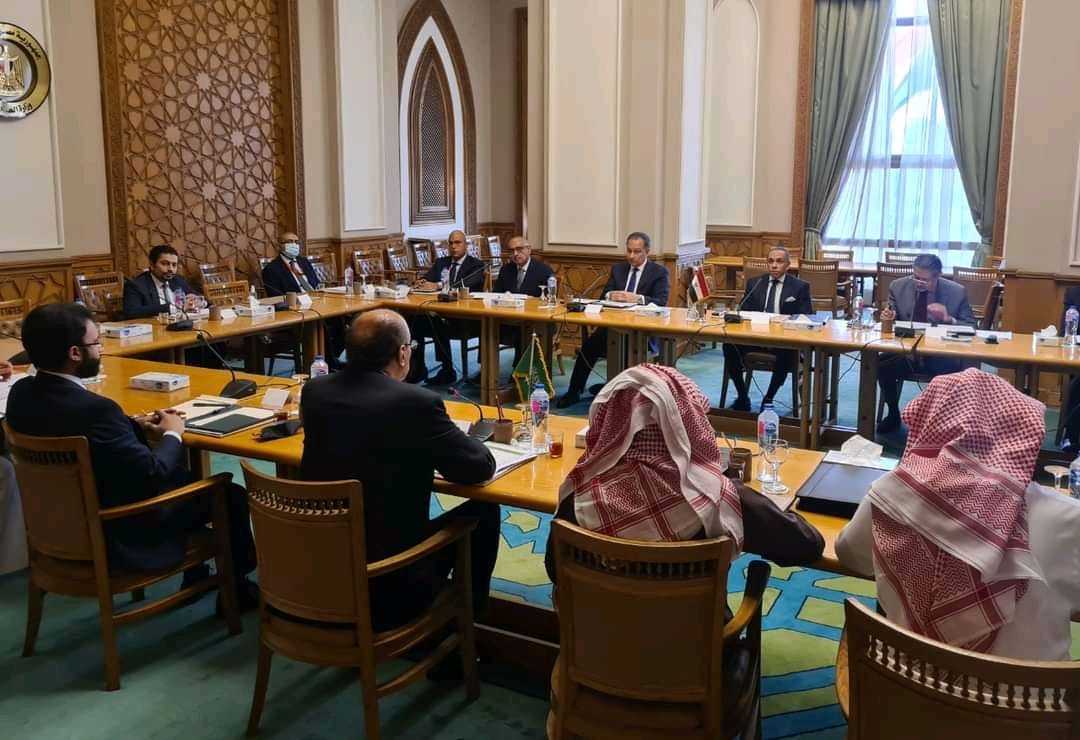 جانب من الاجتماع التحضيرى  لعقد لجنة المتابعة والتشاور السياسي بين مصر والسعودية