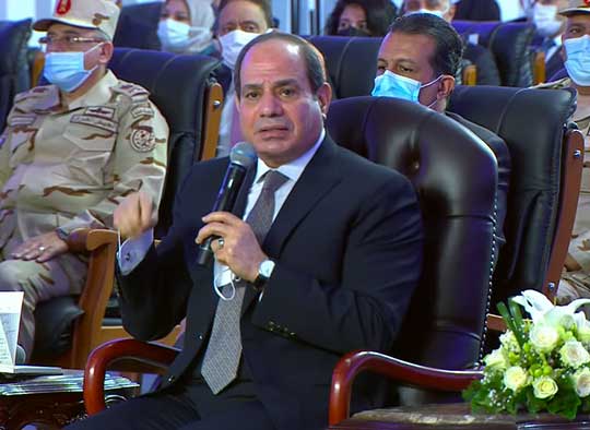 الرئيس السيسي أوجه الشكر لوزير الكهرباء باسم كل المصريين