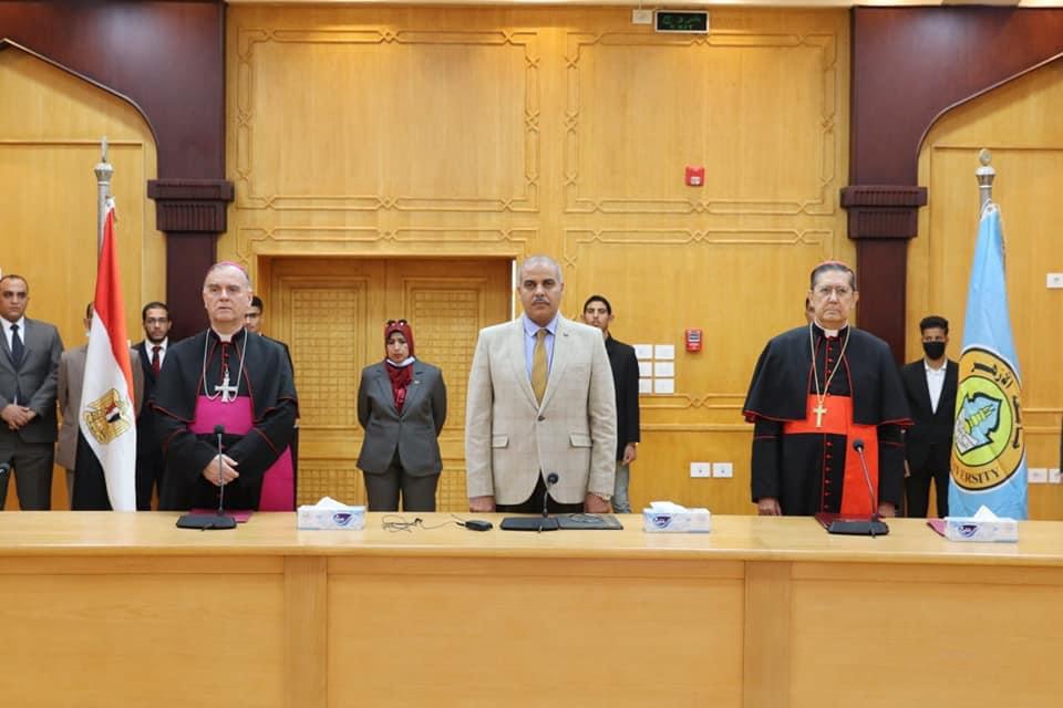 رئيس المجلس البابوي بالفاتيكان يحاضر بجامعة الأزهر |صور